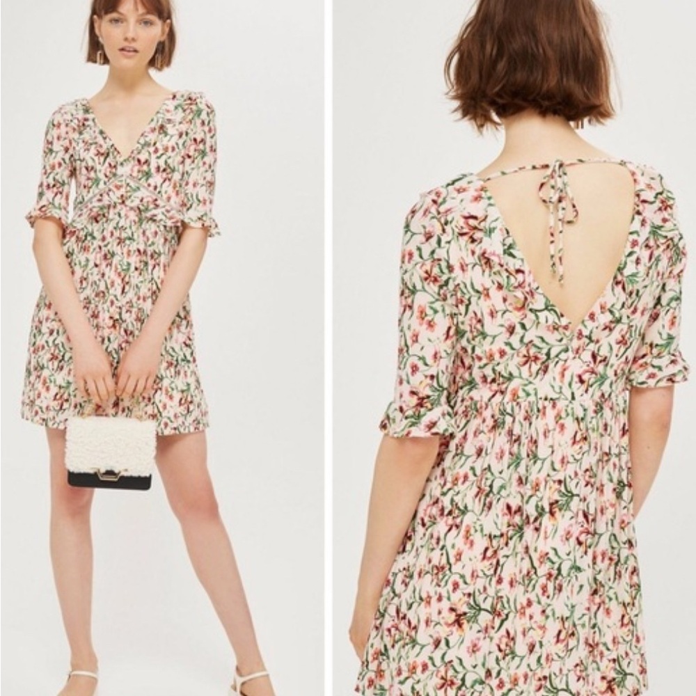 Top Shop Floral Skater Dress